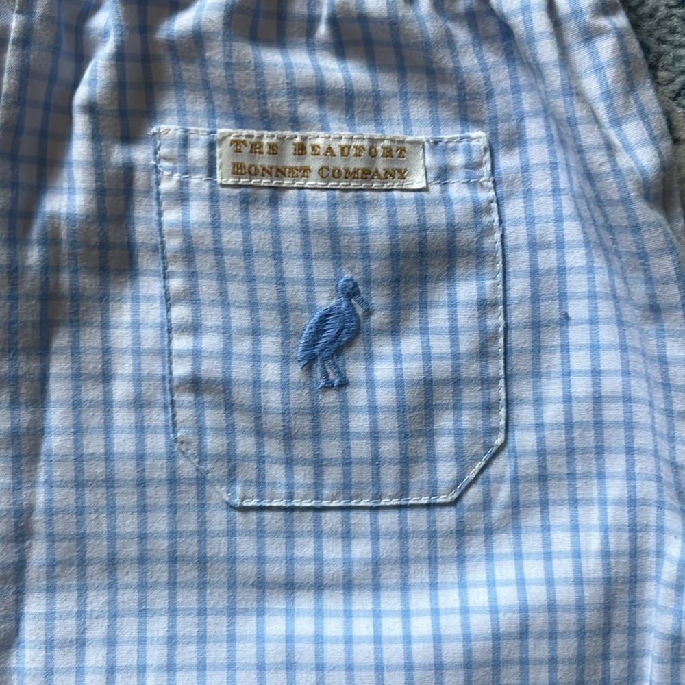 Boy’s Blue Gingham Beaufort Bonnet Company Shorts - Picture 5 of 5